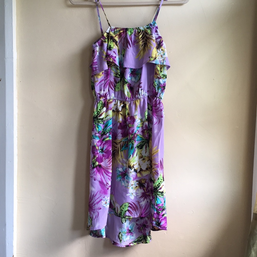 HIGH-LOW HiWIAII PRINT DRESS